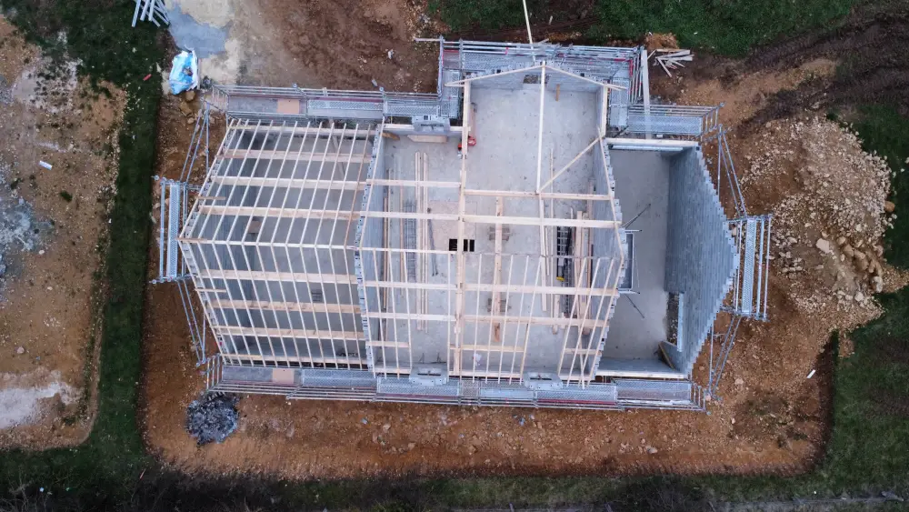 Charpente traditionnelle pour une maison neuve