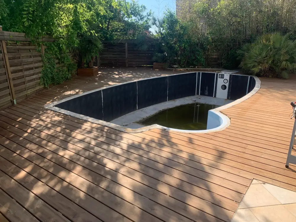 Terrasse sur plots réglables